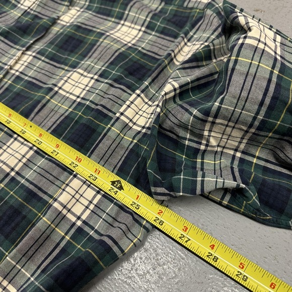 Ralph Lauren Blake Shirt Mens XL Green Navy Plaid Button Down Cotton Casual - Picture 11 of 12